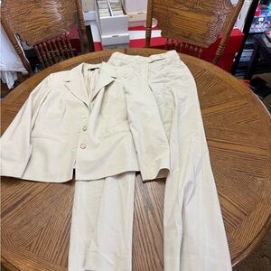 Harold's Cream Blazer and Pants Set